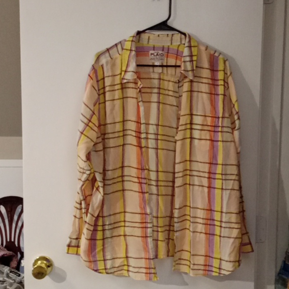 PLUS SIZE!! VINTAGE OLD NAVY PLAID SHIRT